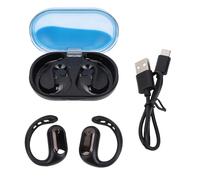 CHEOTIME Wireless Earbuds, Ergonomic Glow Night Light Bluetooth Headphones, Stereo Sound Earphones for Comfortable All Day Wear with Charging Case (azul)