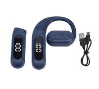 CHEOTIME Wireless Hook Earphone, Rotatable Design for Left Right Ear Single Ear Wireless Hook Headphone Replaceable Comfort Sports Earbud for Running Driving Work Battery (Blue)