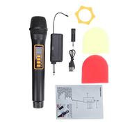 CHEOTIME Wireless Microphone, Rechargeable Fixed Frequency Wireless Dual Microphone with Receiver Reverb Handheld for Home Cinemas Karaoke Wedding Party Singing (1 Receiver and 1 Transmitter)