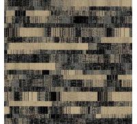 Chepstow Court Commercial Woven Carpet By Remland (Black & Beige Graphic Overlay, 4M X 4M)