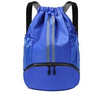 CHEPULA Drawstring Bags,PE Bags Drawstring Gym Bag,String Swimming Bag Drawstring Backpack with Shoe Compartment Suitable for Sports, School, Gym, Travel, Swimming and Holidays