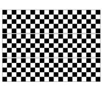 Chequered/Checkered Flag Cake Band Ribbon Side Stripes Edible Icing or Wafer 3 strips 2.5 inch x 10.5 inch (Wafer)