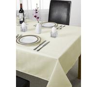 Emma Barclay Chequers - Jacquard Table Cloth in Cream - 63" (160cm) Round
