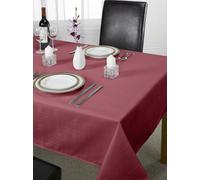 Emma Barclay Chequers - Jacquard Table Cloth in Wine - 63" (160cm) Round
