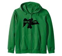 Cher Ami - World War I Homing Pigeon Army Military History Zip Hoodie