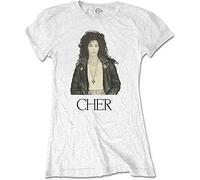Cher Band Monkey Ladies T-Shirt Leather Jacket Multicoloured