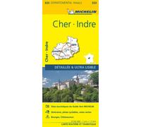Cher, Indre - Michelin Local Map 323