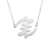 Chereda Stainless Steel US Map Outline Pendant Necklace, Gold Silver Two Tone Solid Surface USA Continent Necklace for Women Adult Everyday Wear Jewelry, One Size, Stainless Steel, No Gemstone