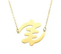 Chereda Stainless Steel US Map Outline Pendant Necklace, Gold Silver Two Tone Solid Surface USA Continent Necklace for Women Adult Everyday Wear Jewelry, One Size, Stainless Steel, No Gemstone