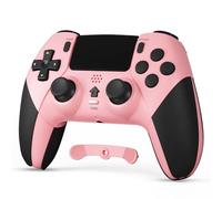 CHEREEKI Compatible with PS4 Controller Wireless Controller for P-4/Pro/Slim Bluetooth Remote Gamepad Joystick Vibration Turbo Six-Axis Sensor Audio Jack Touch Panel Wake UP Game Controller