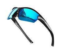 CHEREEKI Polarised Sports Sunglasses Mens Running Fishing Cycling Glasses for Men Women with UV400 Protection and Lightweight Durable TR90 Frame, Blue