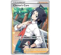 Cheren's Care 168/172 Ultra Rare Pokemon Card (SWSH Brilliant Stars) + 1x TitanCards® Toploader
