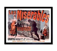 Cheret Hugo Les Miserables Cosette Advert Art Print Framed Poster Wall Decor 12x16 inch