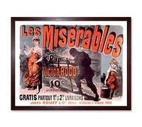 Cheret Hugo Les Miserables Cosette Advert Art Print Framed Poster Wall Decor 12x16 inch