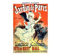 Cheret Night Party Ball Show Dance Advert Premium Wall Art Canvas Print 18X24 Inch