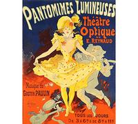 Cheret Reynaud's Optical Theatre Show Advert Extra Large Wall Art Print Premium Canvas Mural