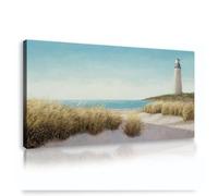 CHERHERART Large Canvas Wall Art Painting for Office Decor James Wiens Lighthouse Beach Canvas Prints Artwork for Living Room Wall Decor 70x140cm Innerframe