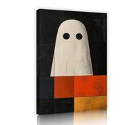 CHERHERART Surrealism Geometric Abstract Canvas Painting Home Decor Artwork for Living Room Home Dining Mural Modern Ghost Canvas Wall Artwork 40x60cm Innerframe