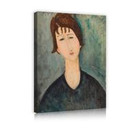 CHERHERART The Portrait of a Woman Canvas Painting Prints Artwork Elegant and Beautiful Canvas Wall Art Picture for Home Office Study Cafe 50x70cm Innerframe