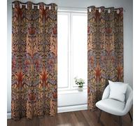 CHERHERART Vintage Floral Pattern Blackout Curtains Boho Botanical Flowers Leaf Design Window Drapes Grommet Top 2 Panels for Bedroom Study 2xW38xL48