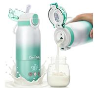 CheriBaby Portable Milk Warmer for Travel - Dual Heating Modes for Breast Milk & Water, Portable Bottle Warmer with Super Fast Charging, Long Battery Life, Precise Temperature Control, 340 ml