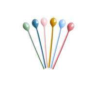 [cherie mimi-rice] Rice Melamine Long Spoon 6P / All You Need is Love and Colors