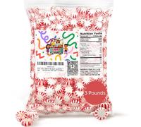 Cheri's Kitchen Corner Starlight Peppermint Mints 3 Pounds of Breath Mints- Bulk Individually Wrapped Peppermint