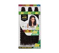 Cherish Brazilian Bulk Hair Extensions, 16 Inches, Handmade, 3-Pack Value Set, Color 4 (Dark Brown)