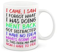 Cherish Charlie Designs I Came I Saw I Forgot Mug - Custom Birthday Funny Present Novelty Gift for Mum Dad Friend Sister Brother Grandparents Gift for Him Her Secret Santa Office Quotes Coffee Mug
