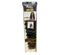 Cherish Deep Twist Bulk 18 Inch Braiding Hair Extensions, Synthetic Crochet Hair, Colour 1(Jet Black)