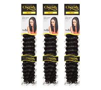 Cherish/Deep Twist Bulk 22'' / Crochet Hair Braids/Colour - 1 / Pack of 3