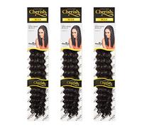 Cherish/Deep Twist Bulk 22'' / Crochet Hair Braids/Colour - 1B / Pack of 3