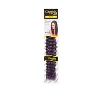 Cherish Deep Twist Bulk Crochet Braiding Hair, Purple, 22 Inch, Synthetic DKPU