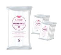 Cherish Flushable, Biodegradable Fresh & Gentle Intimate Hygiene Wipes, Balances PH (12 packs x 15 wipes totaling 180 wipes)