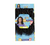 Cherish Junior Passion Twist Hair Extensions, 3 X Volume, 8 Inch, Colour 1B Crochet and Latch Hook