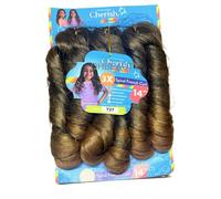 CHERISH JUNIOR SYNTHETIC HAIR EXTENSION BRAID - 3 x SPIRAL FRENCH CURL 14 INCHES (COLOR T27)