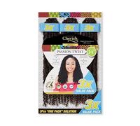 Cherish Passion Twist/Crochet Hair, 35.5 cm (14 inches) Length / 3-Pack Value Bundle/Colour 4