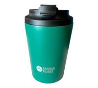 Cherish Planet Reusable Coffee Cup, Green, Stainless Steel, 360ml, Insulated Travel Mug with Flip Lid, Portable for Home, Office (Green)