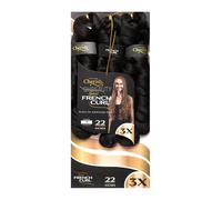Cherish Crochet Hair Braids – Spiral French Curl, 22 inch, 3X – Color 1B
