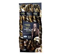 Cherish/Spiral French Curl 22'' inch / 3X Crochet Hair Braids/Colour - BlackGold