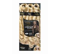 Cherish Spiral French Curl Hair Extensions, 613 Platinum Blonde, 22 Inches, 3X Pack, Knotless Style