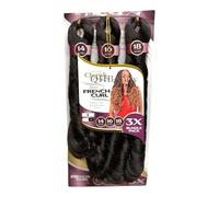 Cherish Spiral French Curl Pre-Stretched Braiding Hair, 3X Bundle Pack, 14-16-18 Inches, Knotless Styles (4)