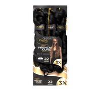 CHERISH SYNTHETIC CURLY BOUNCY HAIR EXTENSION BRAID - 3 x SPIRAL FRENCH CURL 22 (COLOR 1)