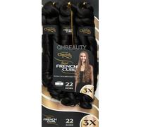CHERISH SYNTHETIC CURLY BOUNCY HAIR EXTENSION BRAID - 3 x SPIRAL FRENCH CURL 22 (COLOR 2)