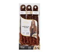 CHERISH SYNTHETIC CURLY BOUNCY HAIR EXTENSION BRAID - 3 x SPIRAL FRENCH CURL 22 (COLOR TCOPPER)