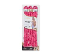 CHERISH SYNTHETIC CURLY BOUNCY HAIR EXTENSION BRAID - 3 x SPIRAL FRENCH CURL 28 (COLOR HOTPINK)