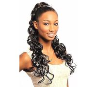 Cherish Ultimate Comfort Drawstring Ponytail Style Miami Girl Synthetic, Colour 1B Natural Black