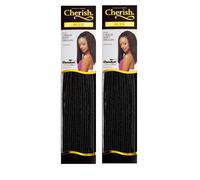 Cherish Urban Soft Dreads Bulk Synthetic Hair Extensions, X 2 Packets Colour 1B