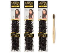 Cherish/Water Wave Bulk 22'' / Crochet Hair Braids/Colour - 2 / with Free BeautySpell Edge brush/Pack of 3