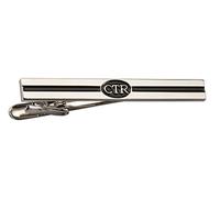 Cherished Moments CTR (Choose The Right) Tie Bar for LDS Gift for Baptism (Silver Tone), metal